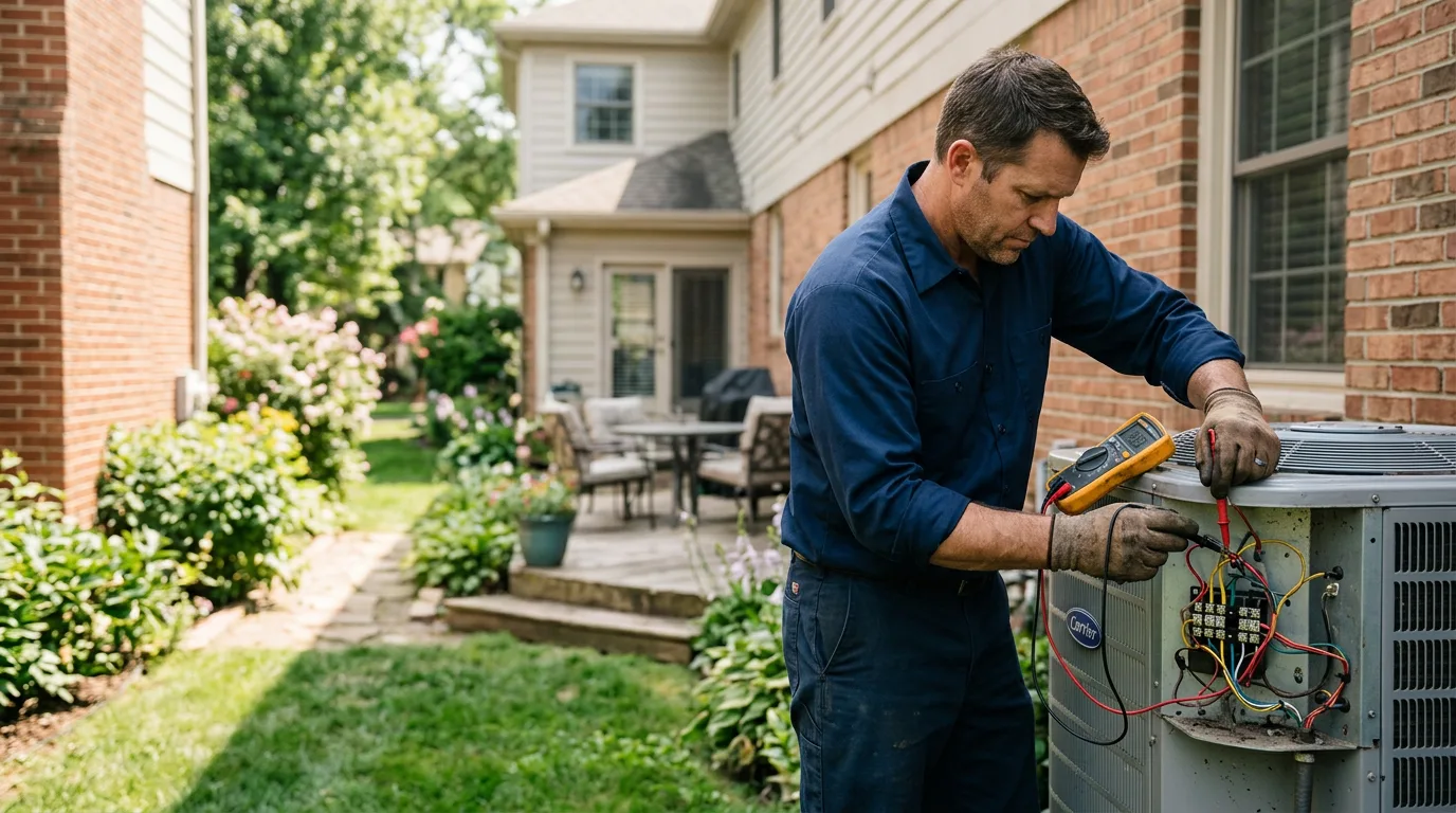 HVAC technician working near Union City, OH